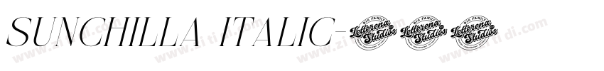 Sunchilla Italic字体转换 Sunchilla Italic字体转换